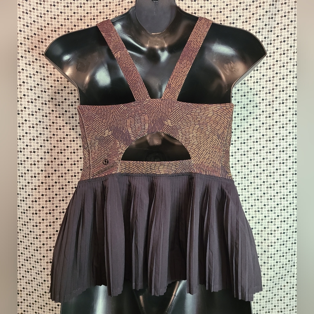 Lululemon City Tank Size 10 (m) in Golden Goddess Cashew Multi - Picture 4 of 9